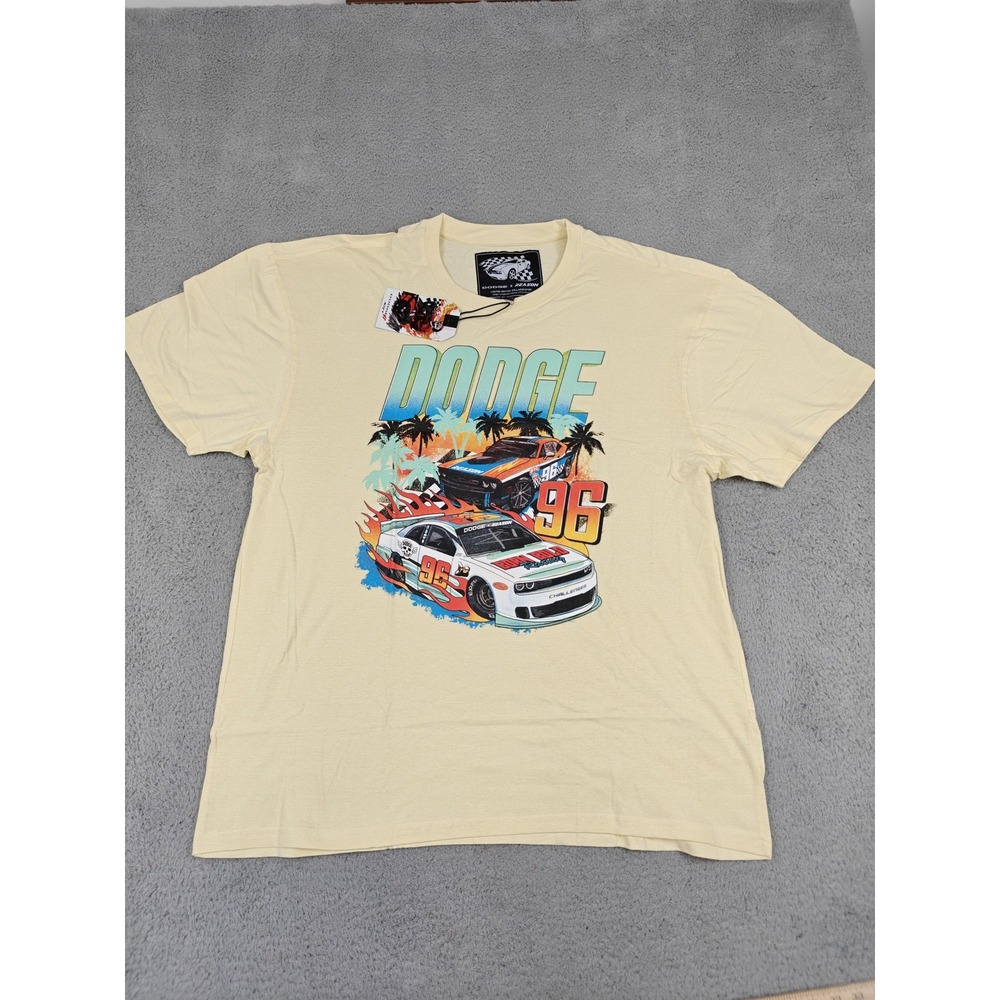 Dodge x Reason Shirt T-Shirt Mens 3XL Tan Challenger Graphic SRT Limited Edition